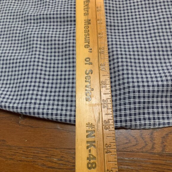 Ariat Work FR Men's Checkered Button-Down Shirt XXL Navy & White - Picture 3 of 16